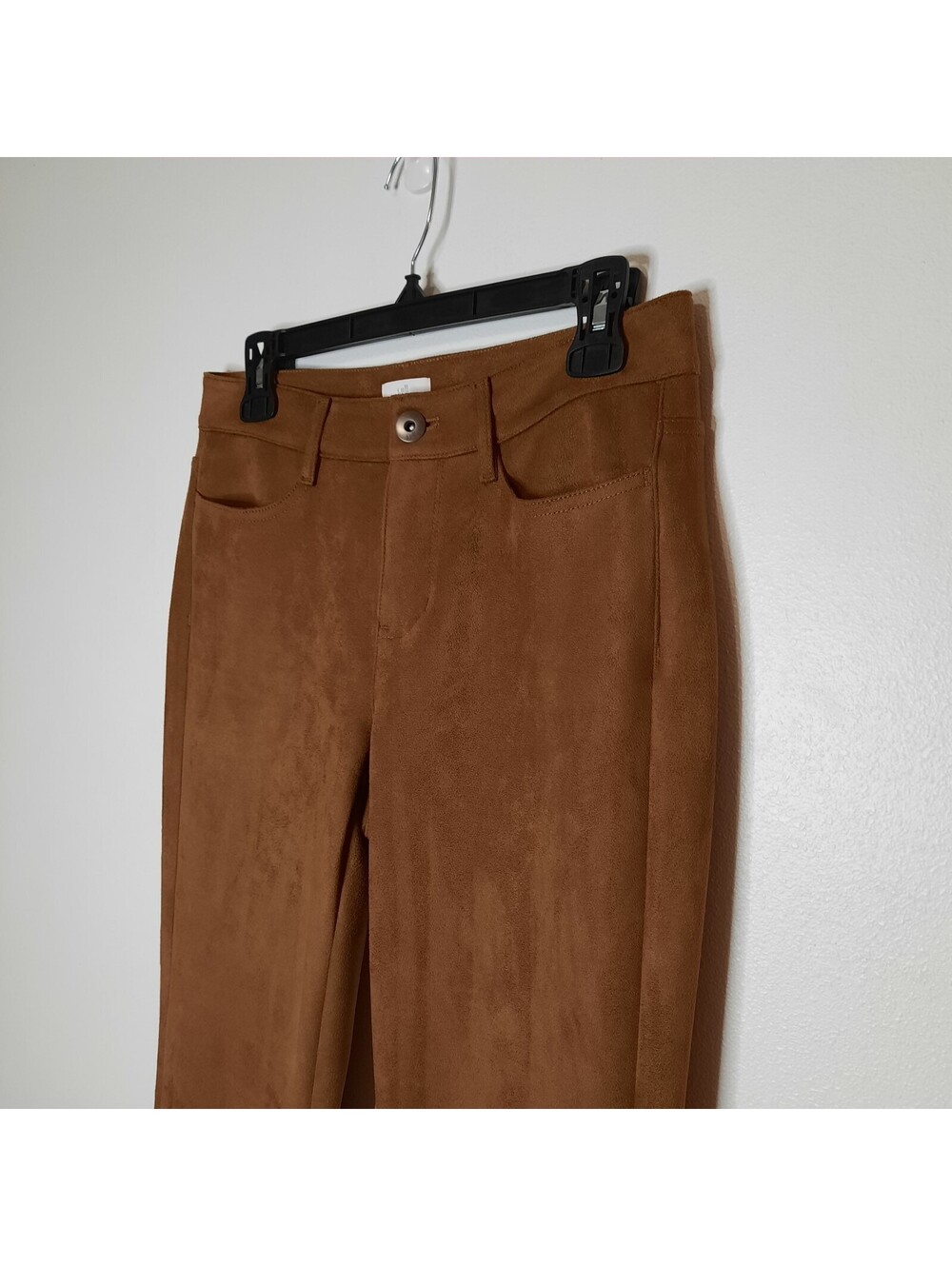 J. Jill Women's Sz. 4 Faux Suede Chestnut Pants